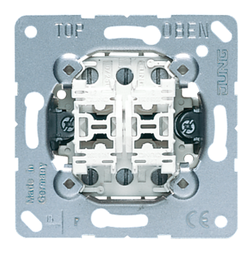 Механизм переключателя 2-клавишного JUNG ECO PROFI, скрытый монтаж